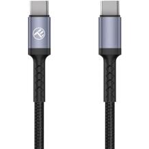 Tellur USB kabelis TLL155374, 100cm, 60W, 20V/3A, ātrā uzlāde, saderīgs ar C tipu