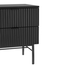 Naktsskapītis SEQUENCE ar 2 atvilktnēm 45x40xH55cm, melns 45157