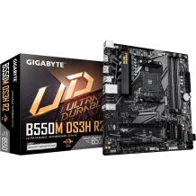Gigabyte Mātesplate B550M DS3H R2, AMD Socket AM4, 5+3 fāzes VRM, līdz 4733MHz DDR4, 2*M.2, 1GbE LAN, HDMI, USB 3.2 Gen 1