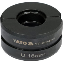 Aizvietojamie matricas yt-21735 tipa u 18mm YT-217403 YATO