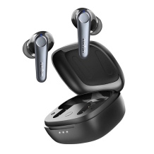 EarFun Air Pro 3 HP500B TWS bezvadu austiņas Bluetooth 5.3 hybrid ANC aktīvā trokšņu slāpēšana 11 mm titāna draiveri līdz 45 st kopējais darba laiks ar uzlādes futrāli melns