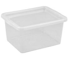 Nhg Ladustuskast 3229611, 425mm, 330mm, 213mm, läbipaistev, plastmass, taaskasutatav