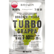 Turbo Grappa destilētāja raugs BROWIN 403170 120 g