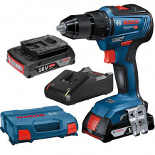 Cordless drill GSR 18V-55, 2x2.0Ah, GAL 18V-40 06019H5201 BOSCH