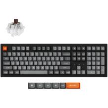Keychron клавиатура K10M-H3 2.4 GHz, Bluetooth 5.1, RGB LED, 108 клавиш, PBT клавиши, 4000 мАч батарея