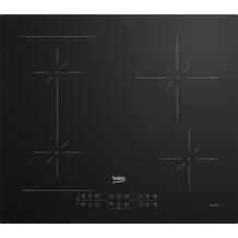 Beko Viryklė HII64200SFMT, 4, Indukcinė, Jutiklinis valdymas, Laikmatis, Juoda