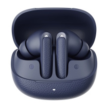 QCY Buds HT15 ANC TWS bezvadu austiņas Bluetooth 5.4 Adaptive Active Noise Cancellation (4 ANC režīmi + Caurredzamības režīms) 10 mm dinamiskie draiveri 6 mikrofoni līdz ~4 st ar ANC un līdz ~5.5 st bez ANC, līdz ~18 st ar ANC un līdz ~25 st bez ANC ar uzlādes futrāli IPX4 ūdens izturība USB-C uzlāde zils