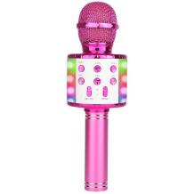 Manta Karaoke mikrofonas MIC21-PKL, 5W, Bluetooth 5.0, micro SD, AUX-in, USB, 240g