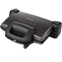 Gorenje KR1800SDP kontaktgrils 1800 W regulējams termostats 4 līmeņi 340×230 mm noņemamas divpusējas nepiedegošas plāksnes Melns