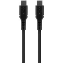 Fixed USB-C kaabel, FIXDLS-CC12-BK, 1.2m, 60W, paindlik, takerdumata, 480 Mbps andmeedastuskiirus