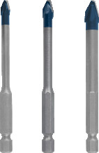Grąžtų rinkinys plytelėms HEX-9 HardCeramic (3 vnt.) HEX 2608900595 BOSCH