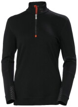 Термобелье, футболка Lifa Merino Half Zip, M, HELLY HANSEN, 75210_990-M, черный