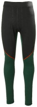 Термобелье, брюки Lifa Merino, S, HELLY HANSEN, 75506_469-S, черные/темно-зеленые, 57% мериносовая шерсть, 43% полипропилен, 215 г/м²