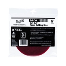 Meguiar's DFC6 PRO 6" 150 mm Soft Buff DA (divdarbības) paralona disks — universāls ar lipīgu fiksāciju jebkuram pulējam