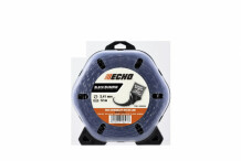 Леска для триммера, ECHO, 340095004, 2,41мм x 12м, спиральный профиль снижает шум и расход топлива.