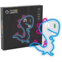 Manta Neonvalgus SNL56MT, 5W, 5V, 2m kaabel, Roosa ja Sinine, Dinosaurus, LED pirn, Dekoratsioon