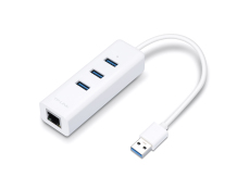 USB 3.0 3-Port Hub и Gigabit Ethernet Adapter 2 в 1, TP-Link, UE330, 4 USB-A 3.0 порта, 1 Gigabit Ethernet порт