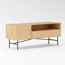 TV galds BASSEL 120x40xH50cm, 3D melamīns 20132