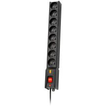 Lestar Pagarinātājs LXA 816 1966004291, 8 kontaktligzdas, 3m, 230V, 16A, 909J, slēdzis, aizsardzība pret pārslodzi