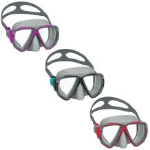 Bestway Маска для плавания Dominator 7331064, многоцветная, поликарбонатные линзы с UV защитой, резиновый ремешок