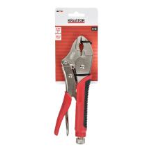 Fiksavimo replės KREATOR KRTH61501 220mm apvalios, 32mm žandikaulio gylis, 40mm darbinis plotis, 1200kg spaudimas