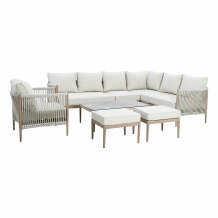 Dārza mēbeļu komplekts MEDINA 5-daļīgs, bēšs 25146