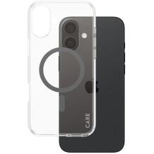 Care Korpuss 1347, aizsargkorpuss, Apple iPhone 16 Plus, 100 % pārstrādāta plastmasa, caurspīdīgs/melns, MagSafe