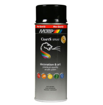 Krāsas aerosols Spray Color Crafts RAL9005 HG Black 400ml, 696060 MOTIP