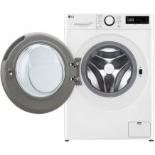 Lg Skalbimo mašina su džiovintuvu F2DR508S1W, 8 kg, 1200 RPM, 5 kg, garų funkcija, LED ekranas, balta