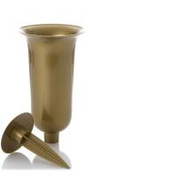 Form Plastic Hauavase 4311777, 32.7 cm, 13 cm, kuldne värv, vase maasse sisestamiseks