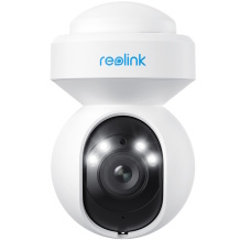 Āra viedā 5M PTZ WiFi novērošanas kamera ar kustības aktivētiem prožektoriem Balta E Series E540 WCEO5MP06PTAF Reolink