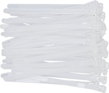 RELEASABLE CAB TIES 7.6X150MM 50PCS WHI YT-70662 YATO