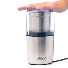 Elektriskās kafijas un graudu dzirnaviņas 200 W līdz 8 tasēm vāka drošības slēdzis nerūsējošais tērauds 1830 Caso