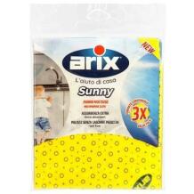 Arix Универсальная Тряпка Sunny 90944535, 20×20 см, 3 шт., очень мягкий микроволокно, антибактериальная обработка