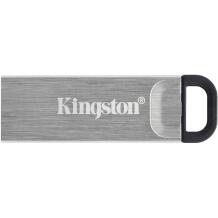 Kingston USB mälupulk DataTraveler Kyson DTKN/128GB, 128 GB, USB 3.2 Gen 1, 200 MB/s, 60 MB/s, must/hall, vastupidav ja kerge