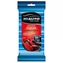 Mitrās salvetes auto ādas virsmām 20 gab. MICASA 1767318 26.00cm x 12.00cm x 2.00cm