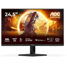 AOC monitor 25G4SRE, 24,5'', FHD, 310 Hz, 0,3 ms, 1920 x 1080 pikslit, 400 cd/m², 2 x HDMI, USB keskpunkt