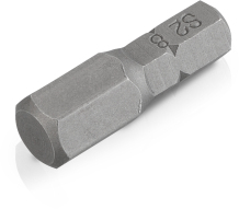 Skrūvgriežu uzgaļi HEX8 25mm - 2 gab., KREATOR, KRT061440