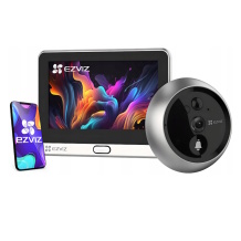 Ezviz DP2 2K CS-DP22K 3MP Bezvadu Durvju Zvans Viedā Video Kameru Sistēma ar LCD Ekrānu Sudraba