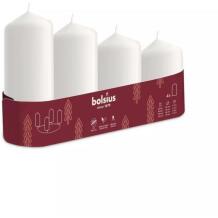 Bolsius Sveces 37006802 Ø120, 100, 80, 60x48mm, 4 gab., bez smaržas, vegānisks augu vasks