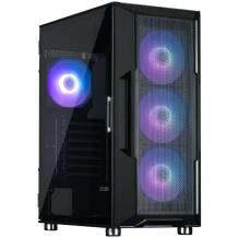 Zalman I3 NEO ARGB BLACK, arvutikorpus, I3 NEO ARGB Black, ATX, 4x120mm, 3x2.5", 2x3.5", RGB, karastatud klaas