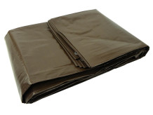 Pārklājs, polipropilēns, īpaši biezs 200g/m², 4x6m, brūns G70722 GEKO