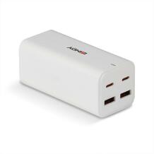 Lindy Laadija USB 73441 100W 4 Porti, 2 Type C, 2 Type A, 100-240 V, 12 V, 3 A, kiire laadimine, 1.5 m kaabel