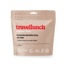 Tūristu pārtika Karību kartupeļi ar vistu, TRAVELLUNCH, 4008097501772, Sastāvs: kartupeļi 55 %, vistas gaļa 7 %, Alergēni: piens, sviests