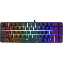 White Shark Klaviatūra RONIN-B-US, 68 taustiņi, Membrāna, USB 2.0, 1.5 m, Melna, LED apgaismojums, Programmējami taustiņi