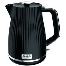 Tefal Tējkanna KO250830, 2400 W, 1.7 L, Plastmasa, 360° rotējošs pamats, Melna ar hromētiem elementiem