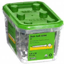 Notekcauruļu āķu skrūves 4,8X35 A2-250gab. 590402 ESSVE