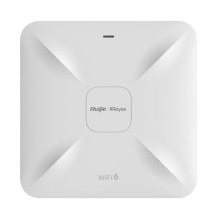 Ruijie RG-RAP2260(E) AX3200 Wi-Fi 6 Bezvadu Piekļuves Punkts (2.4GHz/5GHz, 3202Mbps, 1-Portu 2.5GbE + 1-Portu Gigabit) Griestu Uzstādīšanai Balts