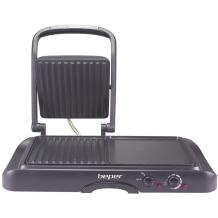 Beper Elektrinis grilis P101TOS501, 600 W, 51 cm, 30 cm, 13 cm, Bakelitas, aliuminis, su dangčiu, su riebalų nutekėjimu