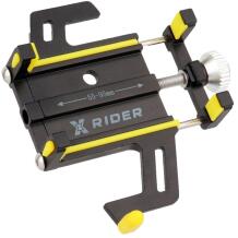 Xrider Telefona turētājs XR00PH01, 10,3cm, 2,3cm, platums 55-95mm, svars 0,2kg, alumīnijs, silikons, ūdensizturīgs